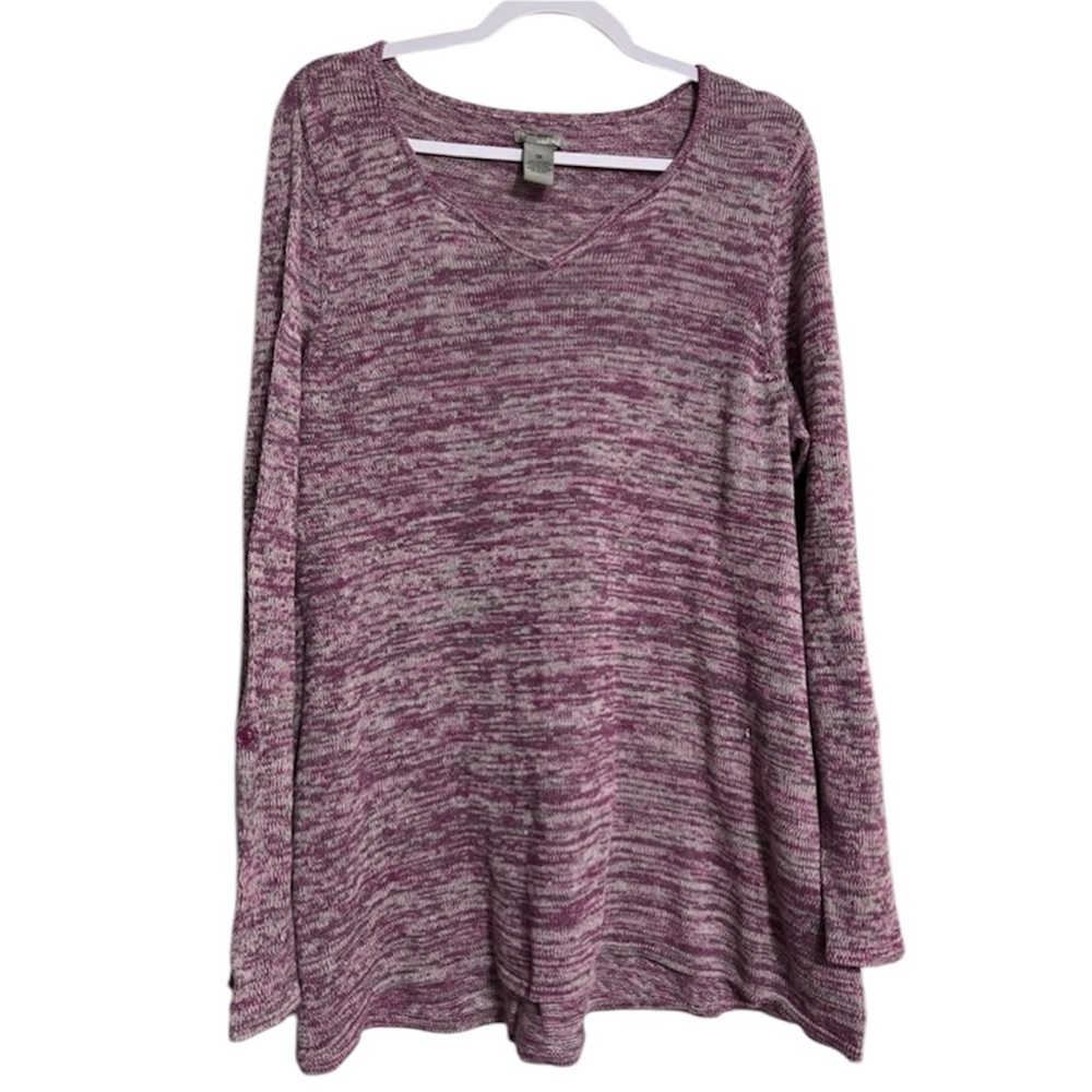 New Directions Weekend Women’s V Neck Sweater Top Blouse Size 1X